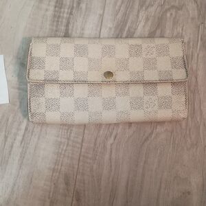 LOUIS VUITTON Portefeuille Sarah N61735 Damier Azur Wallet